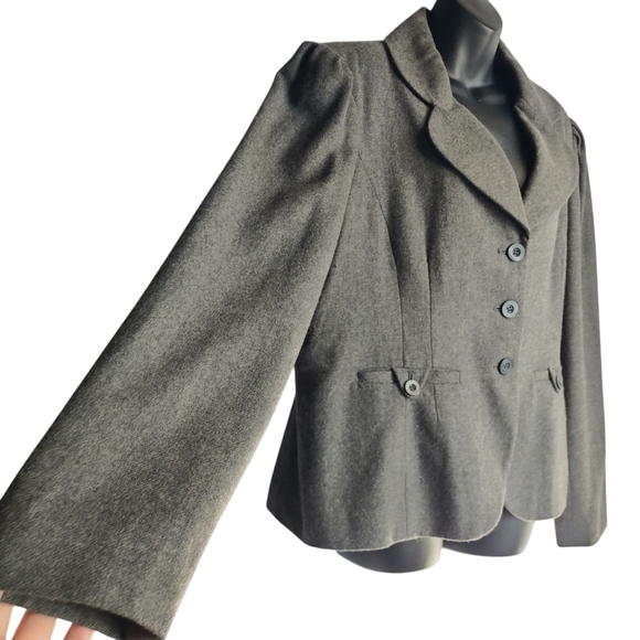 Mossimo Women's Gray Wool Blend Blazer Jacket Size XXL - Picture 5 of 8